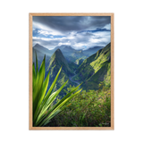 Affiche de La Réunion Mafate, Ciel Tourmenté 50 × 70 cm / Oak - photographie Franck Grondin