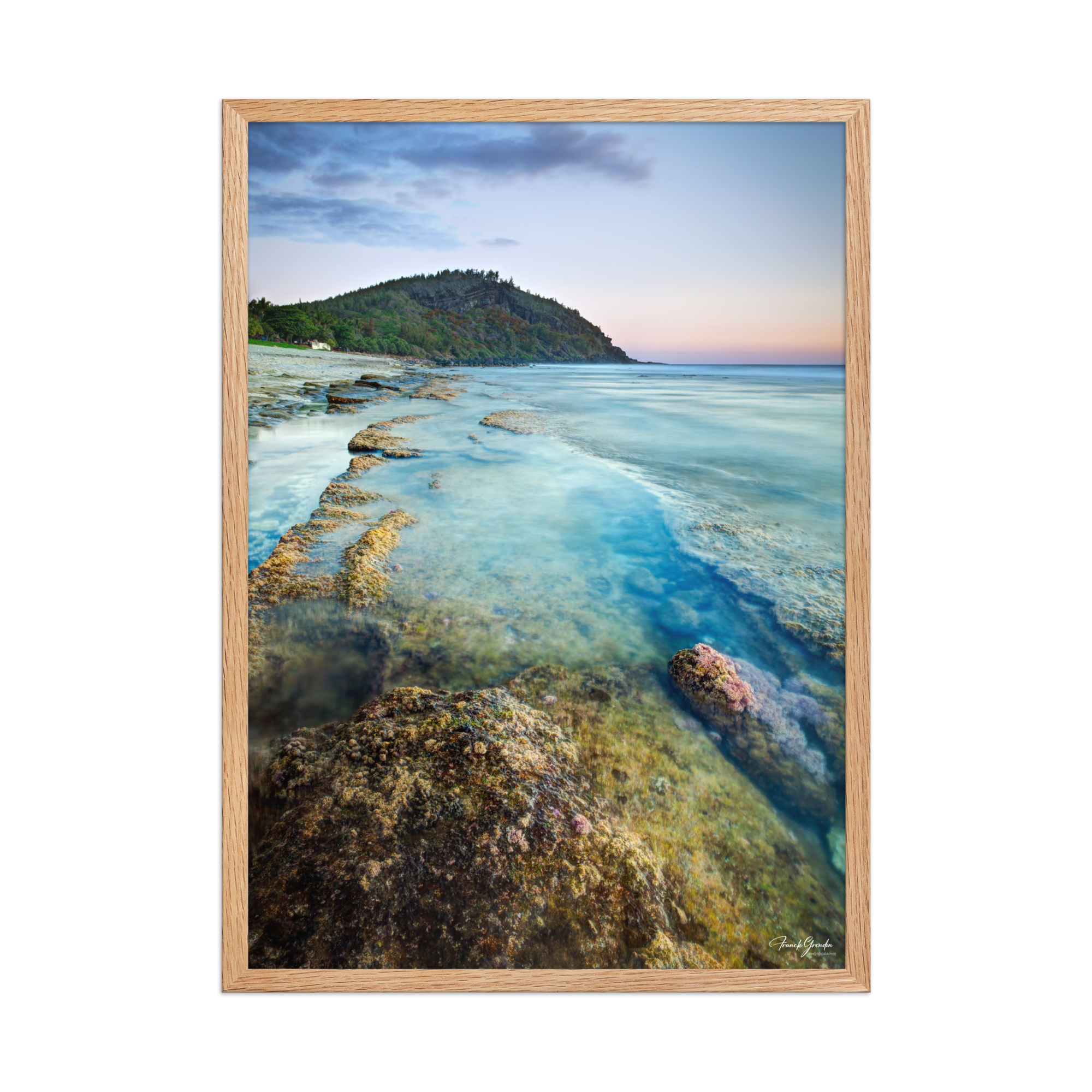 Affiche de La Réunion Crépuscule sur le Piton de Grande Anse 50 × 70 cm / Oak - photographie Franck Grondin
