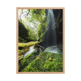 Affiche de La Réunion Cascade de la Ravine Citron Galet 50 × 70 cm / Oak - photographie Franck Grondin