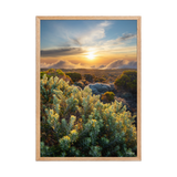 Affiche de La Réunion Crépuscule sur le Pas des Sables 50 × 70 cm / Oak - photographie Franck Grondin