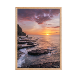 Affiche de La Réunion Crépuscule au Cap Champagne 50 × 70 cm / Oak - photographie Franck Grondin