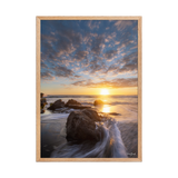 Affiche de La Réunion Coucher de Soleil à la Pointe du Diable 50 × 70 cm / Oak - photographie Franck Grondin