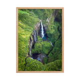 Affiche de La Réunion Le Trou de Fer vu du Ciel 50 × 70 cm / Oak - photographie Franck Grondin