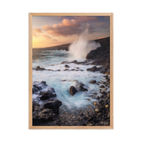 Affiche de La Réunion Coucher de Soleil à la Pointe des Châteaux 50 × 70 cm / Oak - photographie Franck Grondin