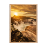 Affiche de La Réunion Le Souffleur de la Pointe des Châteaux 50 × 70 cm / Oak - photographie Franck Grondin