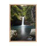Affiche de La Réunion Cascade de Takamaka 50 × 70 cm / Oak - photographie Franck Grondin
