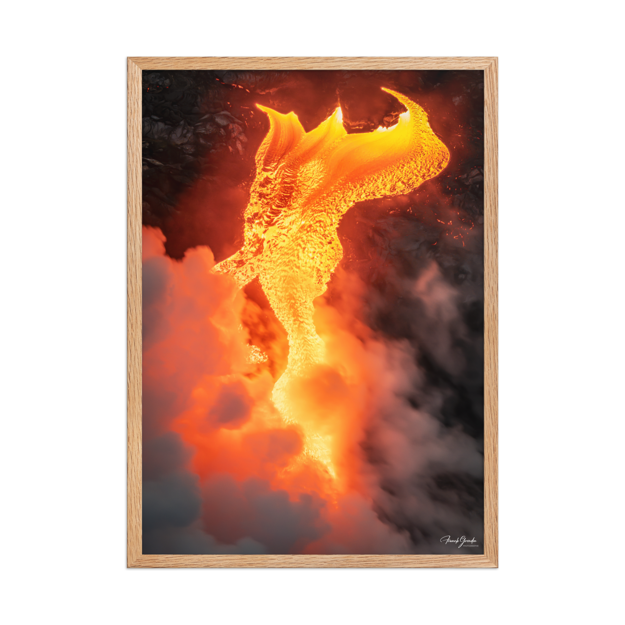 Affiche de La Réunion Robe de Feu, Février 2026 50 × 70 cm / Oak - photographie Franck Grondin