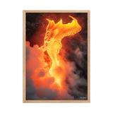 Affiche de La Réunion Robe de Feu, Février 2026 50 × 70 cm / Oak - photographie Franck Grondin