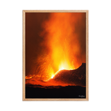 Affiche de La Réunion Fontaines de Lave, Mai 2015 50 × 70 cm / Oak - photographie Franck Grondin