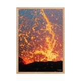 Affiche de La Réunion Fontaine de Lave, Août 2015 50 × 70 cm / Oak - photographie Franck Grondin