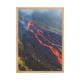 Affiche de La Réunion Éruption d'Octobre 2019 50 × 70 cm / Oak - photographie Franck Grondin