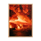 Affiche de La Réunion Coulée de Février 2026 50 × 70 cm / Oak - photographie Franck Grondin