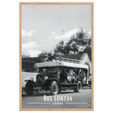 Affiche de la Réunion Car Courant d’Air Noir & Blanc  - Univile