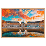 Affiche de Bordeaux Miroir d’eau - Bordeaux 61 × 91 cm / Oak - Univile