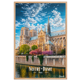 Affiche de Paris Notre-Dame 61 × 91 cm / Oak - Univile