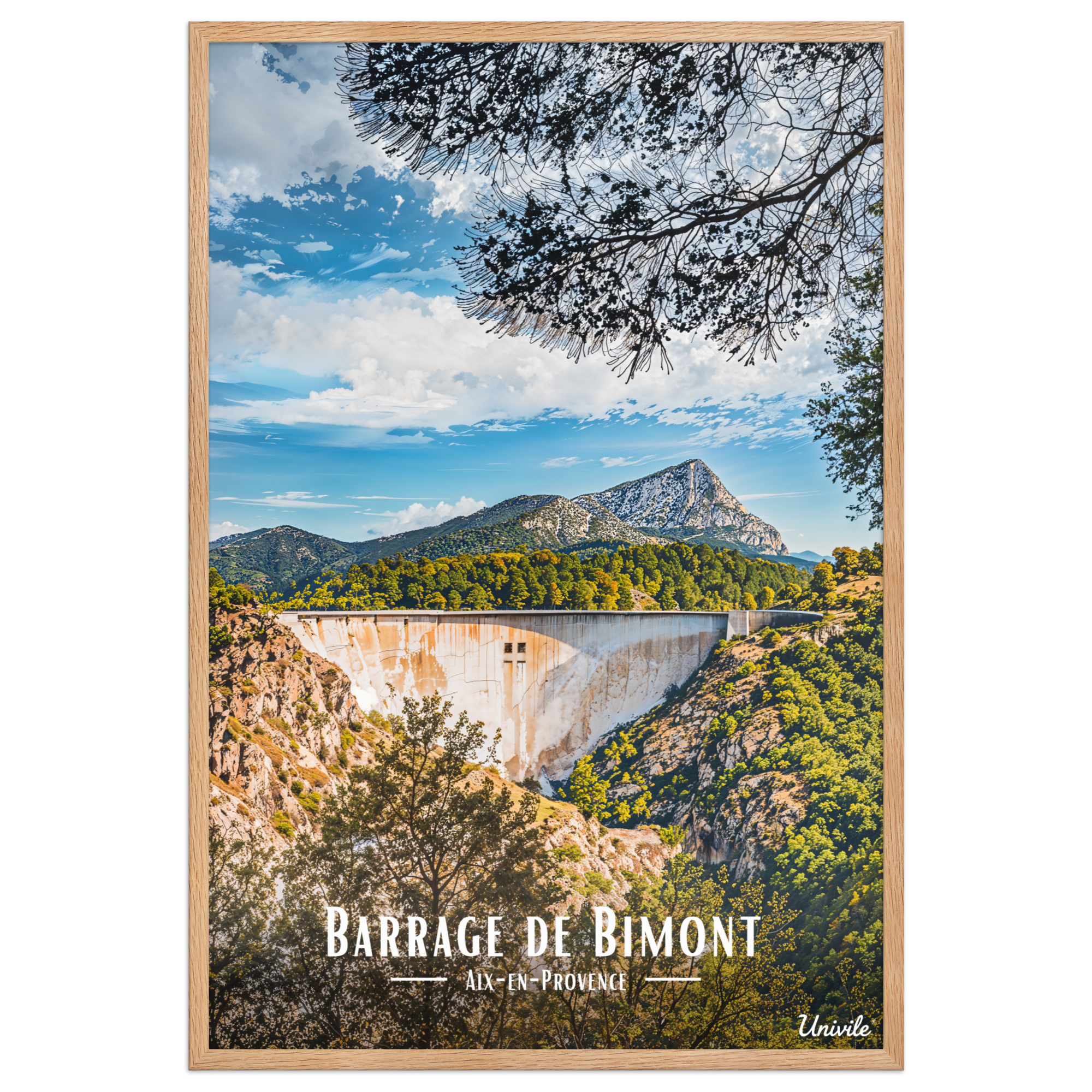 Affiche Barrage de la Sainte-Victoire   - Univ'île