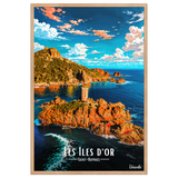 Affiche de Saint-Raphaël Les Îles d’Or 61 × 91 cm / Oak - Univile