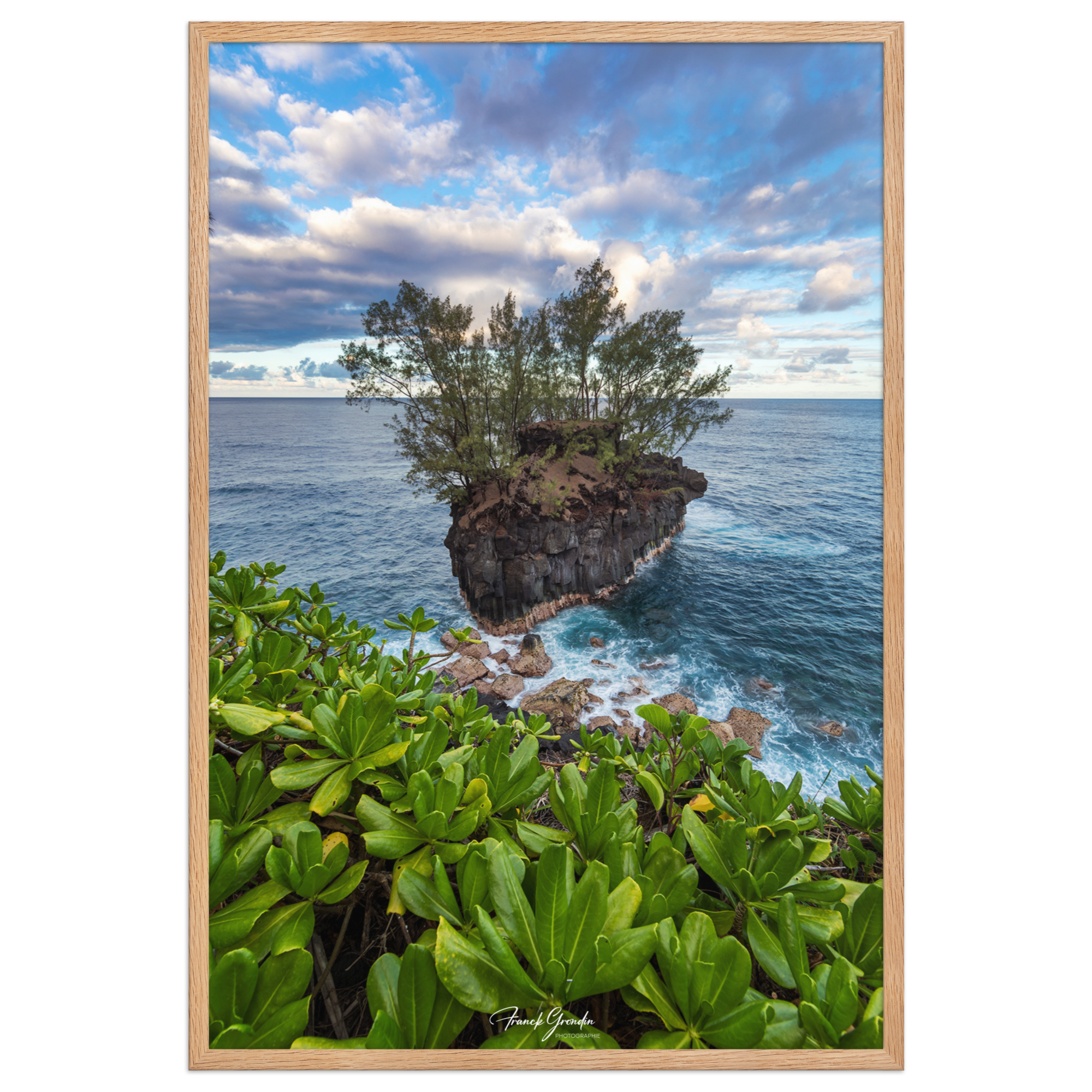 Affiche de La Réunion Roche Pas de Cabris 61 × 91 cm / Oak - Univile La Réunion