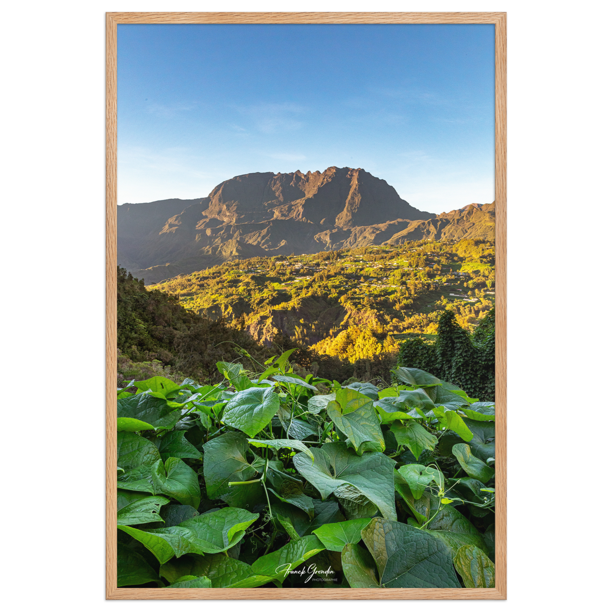Affiche de La Réunion SUNRISE SALAZIE 61 × 91 cm / Oak - Univile La Réunion