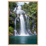 Affiche de La Réunion Cascade des Aigrettes 61 × 91 cm / Oak - Univile La Réunion