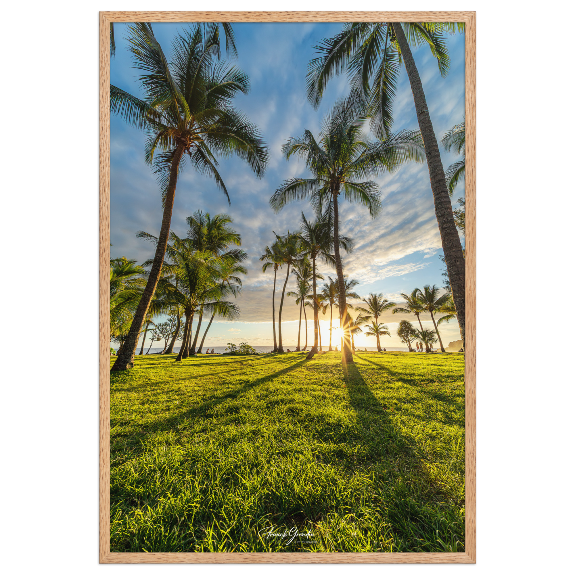 Affiche de La Réunion Sunset Grande Anse 61 × 91 cm / Oak - Univile La Réunion