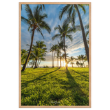 Affiche de La Réunion Sunset Grande Anse 61 × 91 cm / Oak - Univile La Réunion