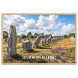 Affiche de Bretagne Alignements de Carnac 61 × 91 cm / Oak - Univile Bretagne
