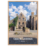 Affiche de Bretagne Cœur de Locronan 61×91 cm / Oak - Univile Bretagne