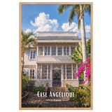 Affiche de La Réunion Case Angélique 61 × 91 cm / Oak - Univile La Réunion