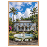 Affiche de La Réunion Maison Carrère 61 × 91 cm / Oak - Univile La Réunion