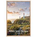 Affiche de Bretagne Pointe Saint-Mathieu 61 × 91 cm / Oak - Univile Bretagne