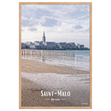 Affiche de Bretagne Saint-Malo 61 × 91 cm / Oak - Univile Bretagne