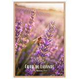 Affiche de Provence Cœur de Lavande 61 × 91 cm / Oak - Univile Provence