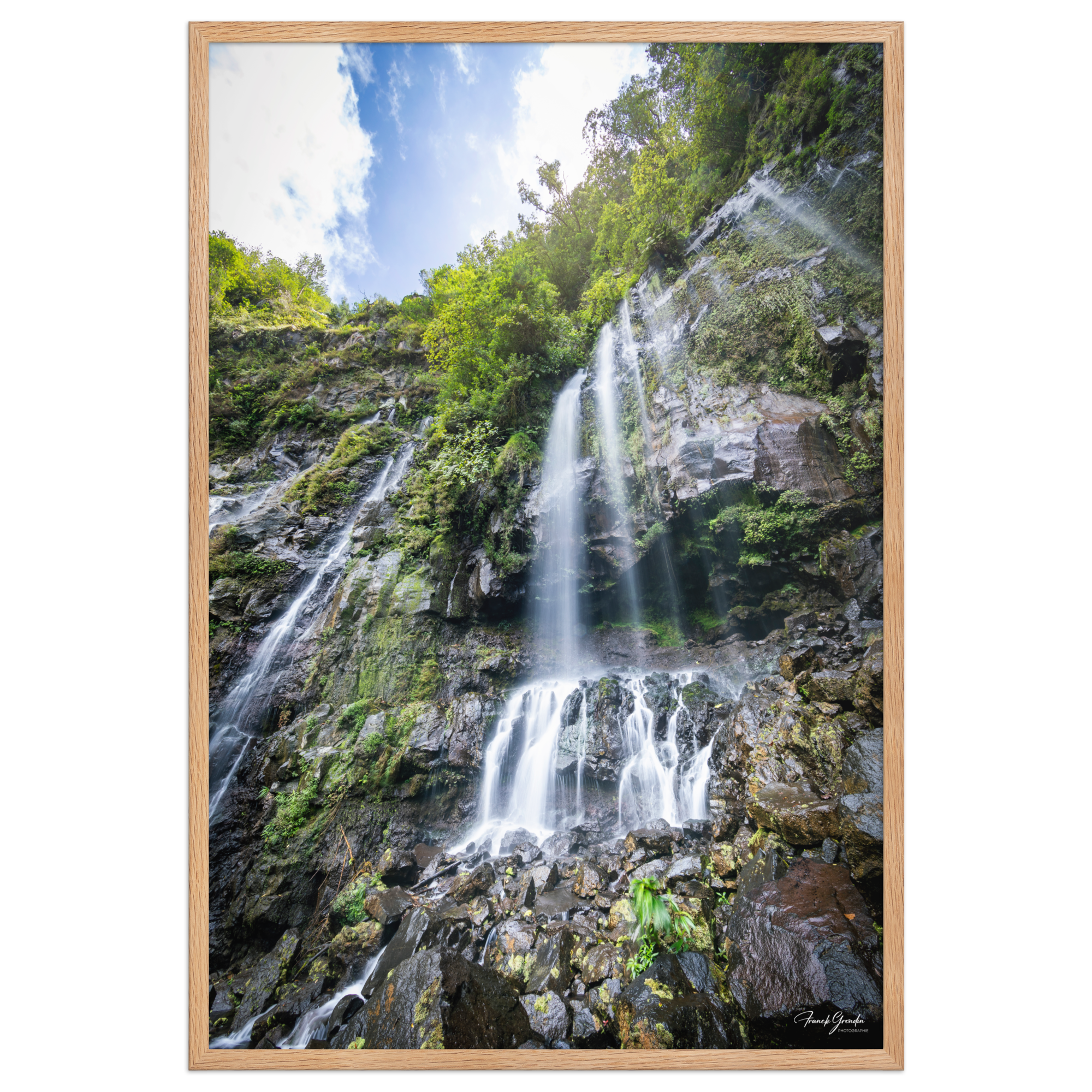 Affiche de La Réunion Grand Galet 61 × 91 cm / Oak - photographie Franck Grondin