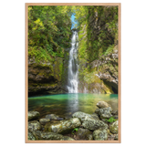 Affiche de La Réunion Cascade du Bassin Chouchou 61 × 91 cm / Oak - photographie Franck Grondin
