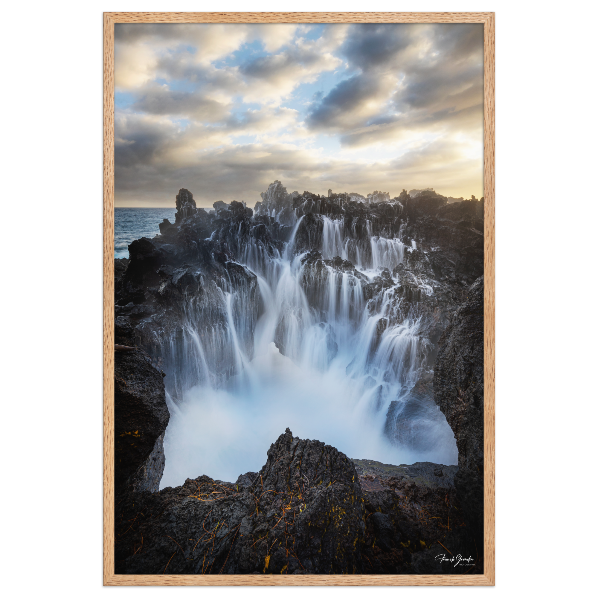 Affiche de La Réunion Le Gouffre du Baril 61 × 91 cm / Oak - photographie Franck Grondin