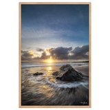 Affiche de La Réunion Coucher de Soleil sur Bois Blanc 61 × 91 cm / Oak - photographie Franck Grondin