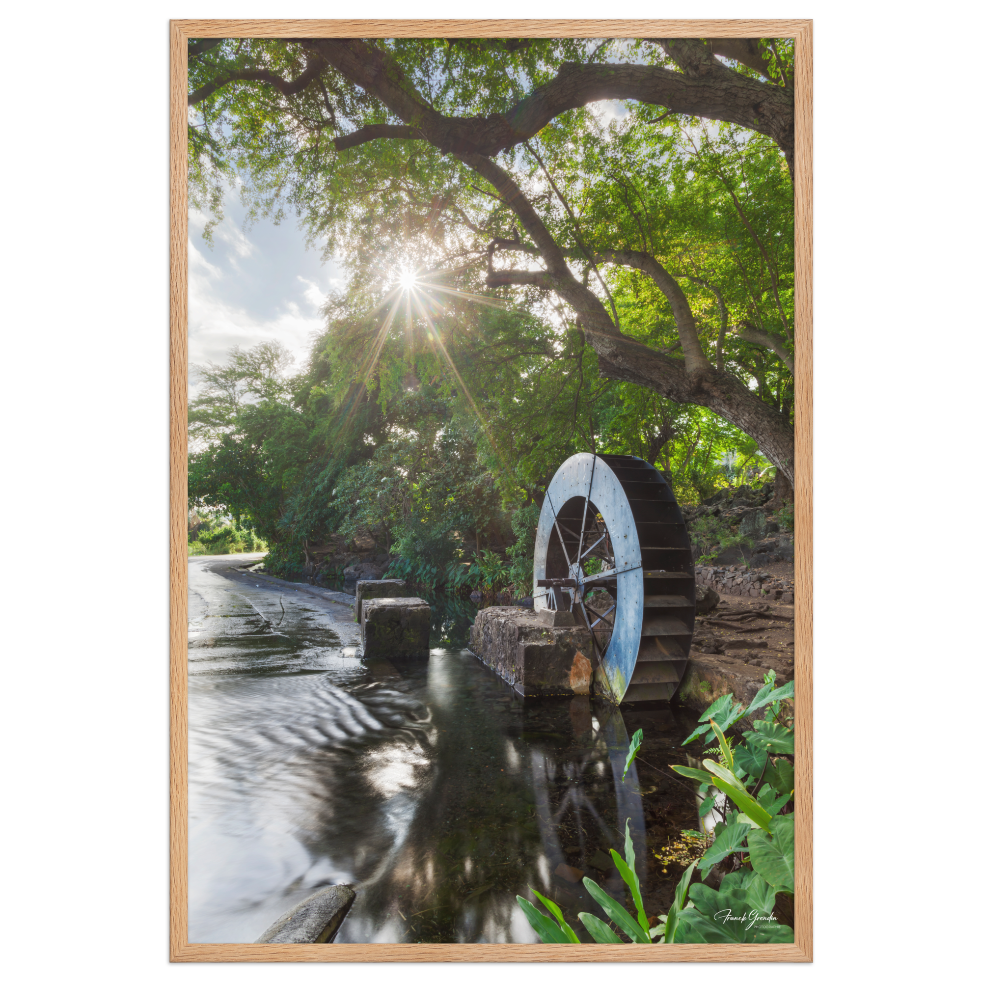 Affiche de La Réunion Le Moulin de la Tour des Roches 61 × 91 cm / Oak - photographie Franck Grondin