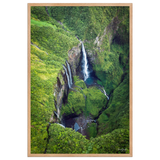 Affiche de La Réunion Le Trou de Fer vu du Ciel 61 × 91 cm / Oak - photographie Franck Grondin