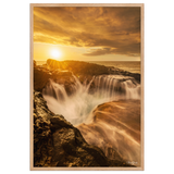 Affiche de La Réunion Le Souffleur de la Pointe des Châteaux 61 × 91 cm / Oak - photographie Franck Grondin