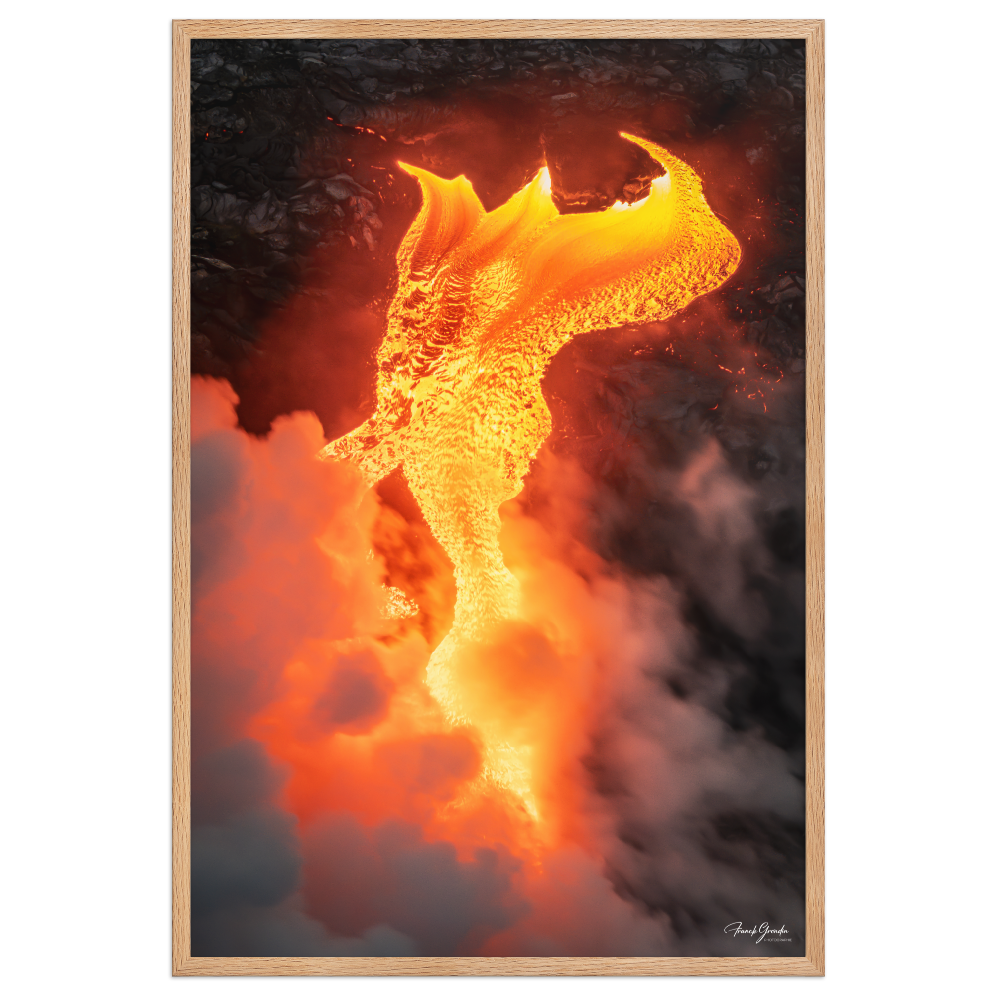 Affiche de La Réunion Robe de Feu, Février 2026 61 × 91 cm / Oak - photographie Franck Grondin