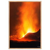 Affiche de La Réunion Fontaines de Lave, Mai 2015 61 × 91 cm / Oak - photographie Franck Grondin