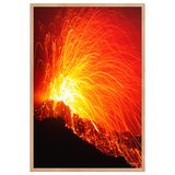 Affiche de La Réunion Éruption de Février 2015 61 × 91 cm / Oak - photographie Franck Grondin