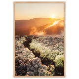 Affiche de La Réunion Éruption d'Août 2015 61 × 91 cm / Oak - photographie Franck Grondin