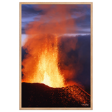 Affiche de La Réunion Coulée d'Août 2015 61 × 91 cm / Oak - photographie Franck Grondin