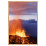 Affiche de La Réunion Rivière de Lave, Août 2015 61 × 91 cm / Oak - photographie Franck Grondin