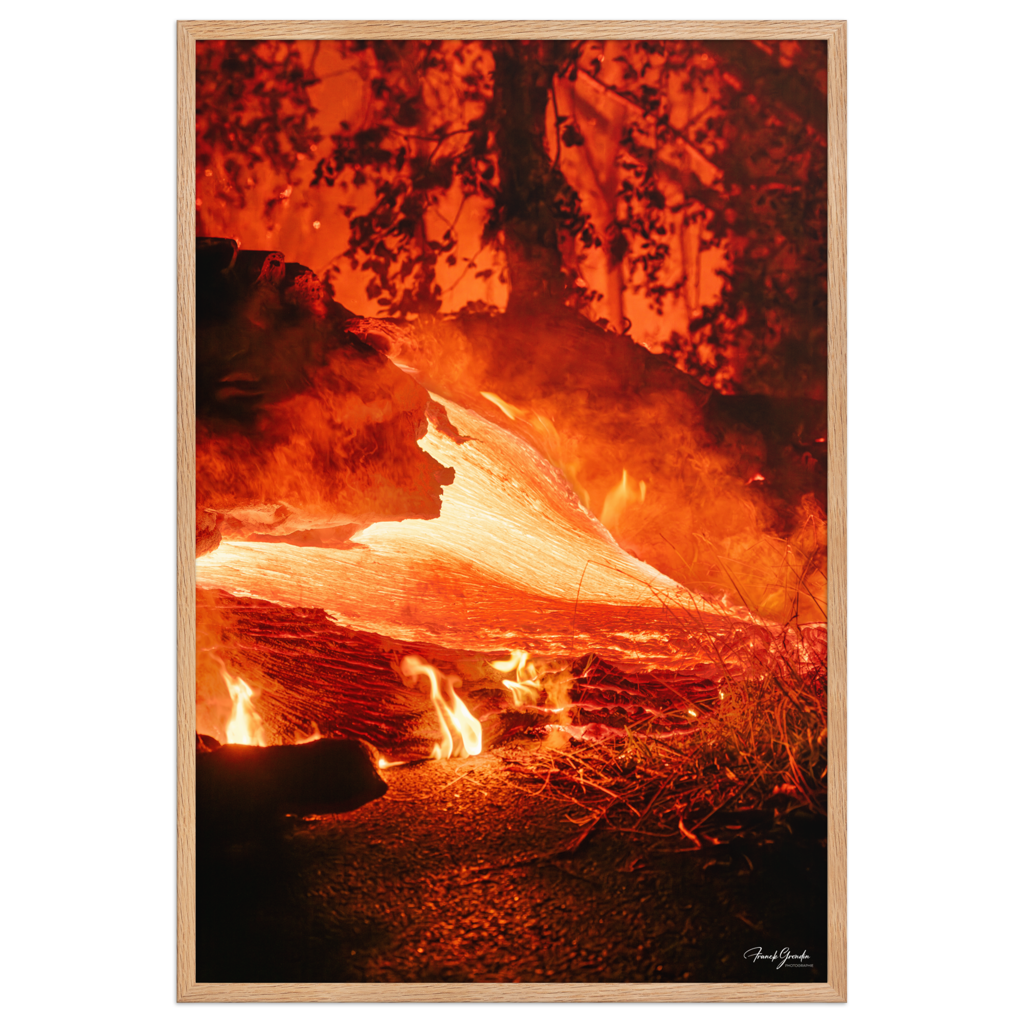 Affiche de La Réunion Coulée de Février 2026 61 × 91 cm / Oak - photographie Franck Grondin