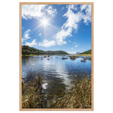 Affiche de La Réunion Le Lac Argamasse 61 × 91 cm / Oak - photographie Franck Grondin