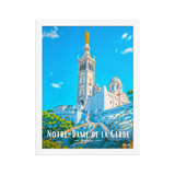 Affiche de Marseille Notre-Dame de la Garde 30 × 40 cm / Blanc - Univile