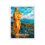 Affiche de Marseille La Bonne Mère 30 × 40 cm / Blanc - Univile